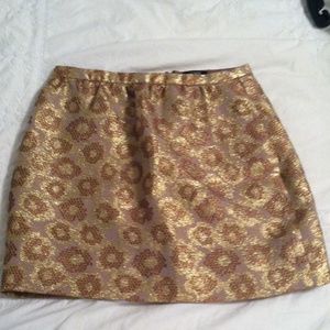 J. Crew Gold Skirt Size 0